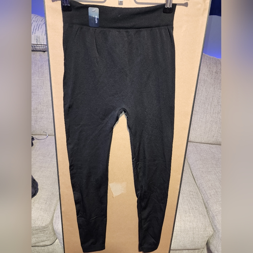 NWT Tru Fit Leggings Women's Size Small Black Comfort Waist FL7100 Fleece Lined